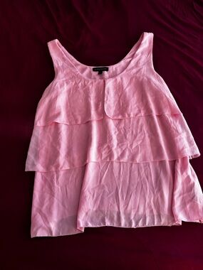 Banana Republic Light Pink Tiered Sleeveless Tank